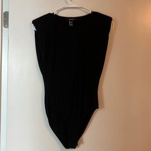 Black padded bodysuit